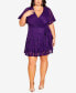 ფოტო #1 პროდუქტის Plus Size Garden Kisses Mini Dress