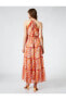 Фото #3 товара Платье женское Koton Шифоновое с цветочным принтом и воланами