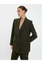 Фото #12 товара Пиджак Koton Oversize Blazer Ceket 4WAK50118UW Хаки