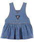 Фото #12 товара Baby Knit-Like Denim Jumper Dress 24M