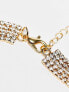 Public Desire The Jameel multirow crystal necklace