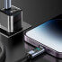 Фото #3 товара Kabel do iPhone z wyświetlaczem LED Lightning - USB-A 2.4A 1.2m czarny