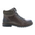 Фото #1 товара Roan by Bed Stu Dino F804010 Mens Gray Leather Lace Up Casual Dress Boots 13