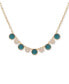 Фото #1 товара Gold-Tone Pavé & Color Crystal Statement Necklace, 18" + 3" extender