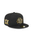 Фото #2 товара Men's Black San Diego Padres 2024 Armed Forces Day On-Field 59FIFTY Fitted Hat
