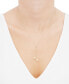 ფოტო #2 პროდუქტის Double Heart 18" Lariat Necklace in 10k Gold