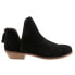 Фото #1 товара Softwalk Rylee S1906-003 Womens Black Suede Zipper Ankle & Booties Boots