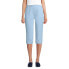 ფოტო #1 პროდუქტის Petite Sport Knit High Rise Elastic Waist Capri Pants