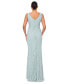 ფოტო #2 პროდუქტის Women's Lace Ruffled Gown