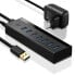 Фото #2 товара 7w1 HUB rozdzielacz adapter USB-A do 7x USB-A 5Gb/s czarny