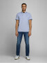Фото #4 товара JJEPAULOS Slim Fit Bright Cobalt men´s polo shirt