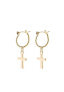 ფოტო #1 პროდუქტის Cross Dangle Earrings for Women