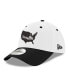 Фото #1 товара Men's White, Black Dirty Mo Media 9FORTY Adjustable Hat