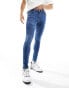 ASOS DESIGN spray on jeans with power stretch in dark vintage tint