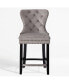 Фото #2 товара Tufted Velvet Counter Stool