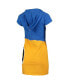 Women's Royal and Gold Los Angeles Rams Hooded Mini Dress