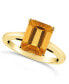 ფოტო #1 პროდუქტის Citrine (3-1/7 ct. t.w.) Ring in 14K Yellow Gold