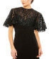 Фото #3 товара Women's Embellished Butterfly Sleeve Gown