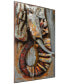 Фото #2 товара Elephant Mixed Media Iron Hand Painted Dimensional Wall Art, 60" x 40" x 2.8"