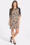 Maggy London Womens Animal Print Short Sleeve Shift Dress Multi-Color Size 2 - фото #3