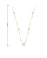 Фото #2 товара 14k Gold Plated with Cubic Zirconia Halo Mariner Link Station chain Necklace