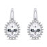 Sparkling silver earrings with zircons EA401W