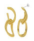 14K Gold Plated Dangle Swirl Earring