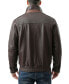 ფოტო #3 პროდუქტის Men Brandon Leather Bomber Jacket