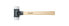 Фото #2 товара Wiha Safety soft-face hammer - white/white - Dead blow hammer - Wood - Black,White - 325 mm - 602 g