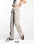 Фото #2 товара Object Tall tailored cargo trousers in grey melange