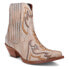 Фото #2 товара Dan Post Boots Bristol Tooled Inlay Embroidered Snip Toe Cowboy Booties Womens S