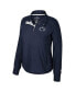 ფოტო #2 პროდუქტის Women's Navy Penn State Nittany Lions Cressida Raglan Half-Snap Top