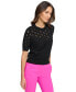 Фото #3 товара Women's Cutout Short-Sleeve Sweater