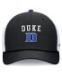Фото #4 товара Men's Black Duke Blue Devils Letter Logo Trucker Adjustable Hat