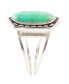ფოტო #3 პროდუქტის Shield Genuine Turquoise Oval Band Ring