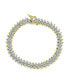 ფოტო #2 პროდუქტის Bridal Cubic Zirconia Marquise Shape AAA CZ 25 CTW Alternating Simulated Black White Clear Blue Sapphire Tennis Bracelet For Women Wedding 7.5 Inch