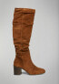 Фото #2 товара женские сапоги коричневые замшевые на устойчивом каблуке Marc OPolo