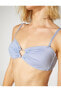 Фото #28 товара Simli Straplez Bikini Üstü Kalp Pencere Detaylı Çıkarılabilir Askılı