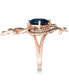 Crazy Collection® Deep Sea Blue Topaz™ (5-3/8 ct. t.w.) and Diamond (3/4 ct. t.w.) Ring in 14k Rose Gold