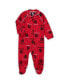 ფოტო #1 პროდუქტის Infant Boys and Girls Red Toronto Raptors Team Raglan Full-Zip Sleeper