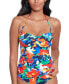 Фото #4 товара Women's Printed Twist Tankini Top