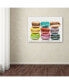 Фото #3 товара Jennifer Redstreake '9 Macarons' Canvas Art - 14" x 19"