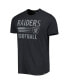 Фото #3 товара Men's Black Las Vegas Raiders Wordmark Rider Franklin T-shirt