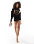 Never Fully Dressed Running Wild knit jumper co-ord in black