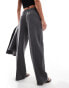 Фото #4 товара YAS tailored wide leg trouser co-ord in grey