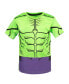 ფოტო #5 პროდუქტის Avengers Captain America Iron Man Venom Hulk Cosplay Athletic T-Shirt and Shorts Outfit Set Toddler to Little Kid