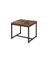 Bob End Table in Weathered Oak & Black