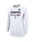ფოტო #3 პროდუქტის Women's White UConn Huskies 2023 NCAA Men's Basketball National Champions Pebble Long Sleeve T-shirt