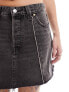 Levi's Recrafted icon denim skirt in black grey wash