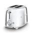 Фото #4 товара SMEG toaster TSF01SSEU (Stainless steel) - 2 slice(s) - Chrome - Plastic - Stainless steel - Buttons - Level - Rotary - China - 950 W